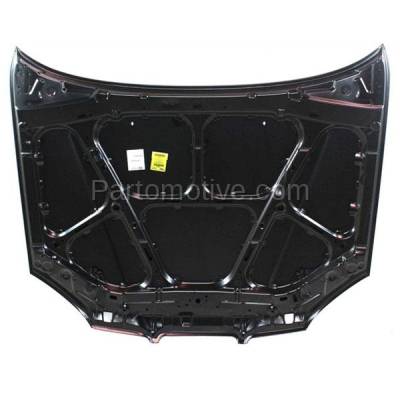 Aftermarket Replacement - HDD-1652C CAPA 2004-2005 Suzuki Forenza (EX, LX, S) Sedan & Wagon 4-Door (2.0 Liter Engine) Front Hood Panel Assembly Primed Steel - Image 3