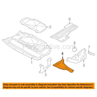 Aftermarket Replacement - ESS-1071L & ESS-1071R 95-01 7-Series Engine Splash Shield Under Cover Side Compartment Cover SET PAIR - Image 3