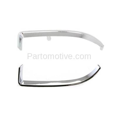 Aftermarket Replacement - GRT-1038L & GRT-1038R 03-05 Neon Front Lower Grille Trim Grill Molding Chrome Left Right Side SET PAIR - Image 1