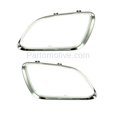 Aftermarket Replacement - GRT-1061L & GRT-1061R 05-09 G6 Front Upper Grille Trim Grill Molding Chrome Left & Right Side SET PAIR - Image 2