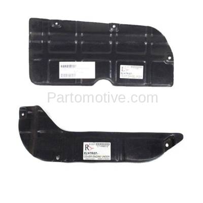 Aftermarket Replacement - ESS-1317L & ESS-1317R Rear Engine Splash Shield Under Cover For 10-13 Forte Left & Right Side PAIR SET - Image 2