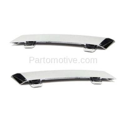 Aftermarket Replacement - GRT-1133L & GRT-1133R 07 08 09 CRV Front Upper Grille Trim Grill Molding Garnish Left & Right SET PAIR - Image 2