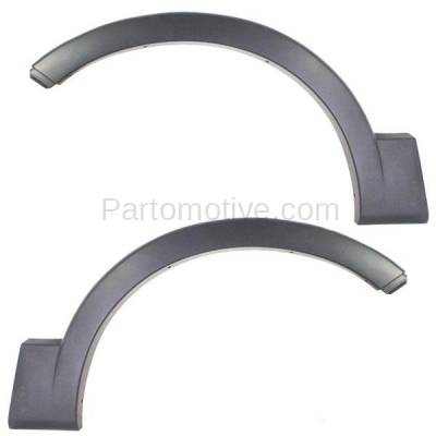 Aftermarket Replacement - FDF-1037L & FDF-1037R 2003-2006 Ford Expedition Front Fender Flare Wheel Opening Molding Trim Moulding Arch Primed Paintable Plastic SET PAIR Left & Right Side - Image 1
