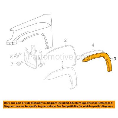 Aftermarket Replacement - FDF-1062L & FDF-1062R 05-13 Tacoma XRunner Front Fender Flare Wheel Opening Molding Trim L+R SET PAIR - Image 3