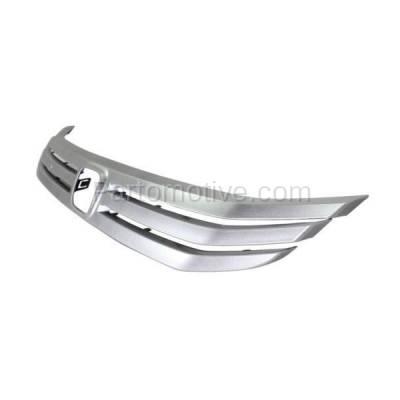 Aftermarket Replacement - GRT-1123 NEW 10-11 Insight Front Grille Trim Grill Molding Silver HO1210134 71122TM8A01ZC - Image 2