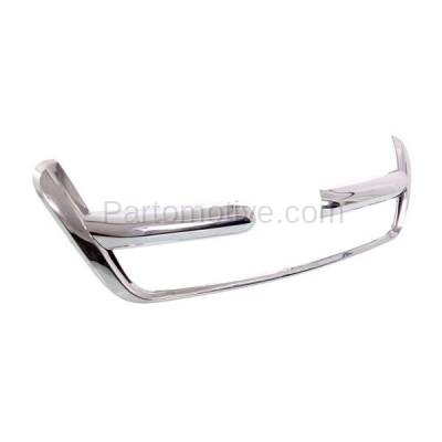 Aftermarket Replacement - GRT-1144 02-04 CRV Front Grille Trim Grill Molding Surround Chrome HO1210113 71122S9A003 - Image 2