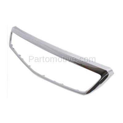 Aftermarket Replacement - GRT-1148 99-00 Civic Sedan Front Grille Trim Grill Molding Surround HO1210111 71122S04003 - Image 2