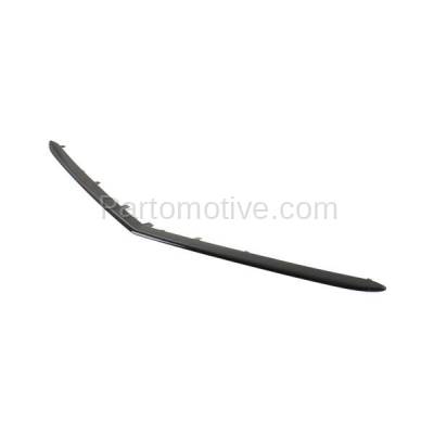 Aftermarket Replacement - GRT-1005 12-14 TL Sedan Front Upper Grille Trim Grill Molding Black AC1217103 75170TK4A11 - Image 2