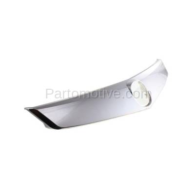 Aftermarket Replacement - GRT-1006 09-10 TSX 4DR Front Upper Grille Trim Grill Molding Chrome AC1217101 71122TL2A00 - Image 2