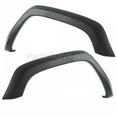 Aftermarket Replacement - FDF-1022L & FDF-1022R 1997-2001 Jeep Cherokee (without Country Package) Front Fender Flare Wheel Opening Molding Black Plastic SET PAIR Left & Right Side - Image 2