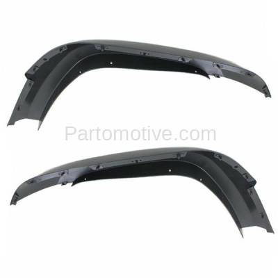 Aftermarket Replacement - FDF-1014L & FDF-1014R 2005-2007 Jeep Liberty (2.4L 2.8L 3.7L 4Cyl/6Cyl) Front Fender Flare Wheel Opening Molding Arch Primed Plastic SET PAIR Left & Right Side - Image 2
