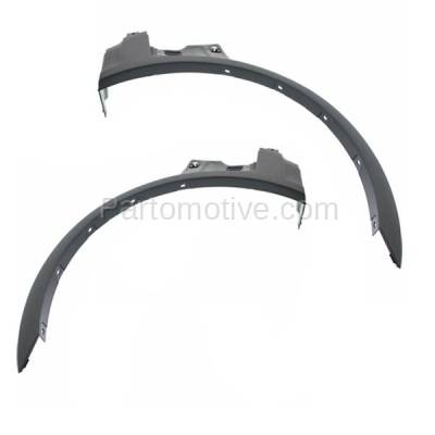 Aftermarket Replacement - FDF-1008L & FDF-1008R 2004-2006 BMW X5 (without Aero Kit Package) Front Fender Flare Wheel Opening Molding Black Textured Plastic SET PAIR Left & Right Side - Image 2