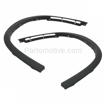 Aftermarket Replacement - FDF-1001L & FDF-1001R 2014-2018 BMW X5 (Models with 18" & 19" Wheels) Front Fender Flare Wheel Opening Molding Trim Arch Black Plastic SET PAIR Left & Right Side - Image 2