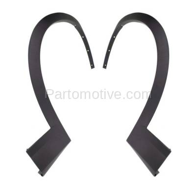 Aftermarket Replacement - FDF-1003L & FDF-1003R 2011-2017 BMW X3 & 2015-2018 X4 (excluding M Model) Front Fender Flare Wheel Opening Molding Textured Black Plastic SET PAIR Left & Right Side - Image 2