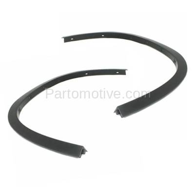 Aftermarket Replacement - FDF-1005L & FDF-1005R 2012-2015 BMW X1 (Models with Standard, Sport Line, xLine) Front Fender Flare Wheel Opening Molding Black SET PAIR Left & Right Side - Image 2