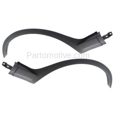 Aftermarket Replacement - FDF-1006L & FDF-1006R 2007-2010 BMW X3 (Models without Aero Kit) Front Fender Flare Wheel Opening Molding Textured Black Plastic SET PAIR Left & Right Side - Image 1