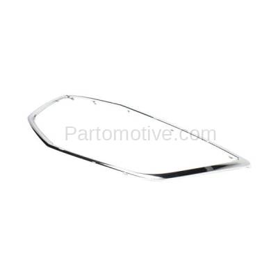 Aftermarket Replacement - GRT-1014C CAPA For 14 15 16 MDX Front Grille Trim Grill Outer Molding Chrome 75105TZ5A01 - Image 2