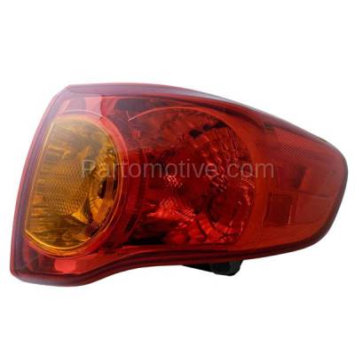 Aftermarket Auto Parts - TLT-1396RC CAPA 09-10 Toyota Corolla Taillamp Taillight Brake Light Lamp Passenger Side RH - Image 1
