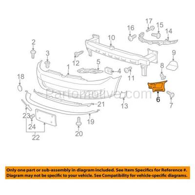 Aftermarket Replacement - BRT-1223FR 10-14 VW Golf & Jetta Front Bumper Cover Face Bar Outer Locating Guide Retainer Mounting Brace Support Bracket Right Passenger Side - Image 3
