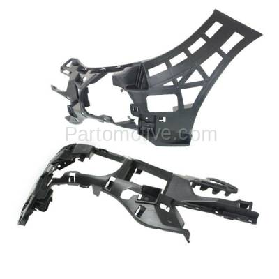 Aftermarket Replacement - BUC-2835F & BUC-2836F 14-15 E-Class Front Upper Bumper Cover Support Driver & Passenger Side SET PAIR - Image 2