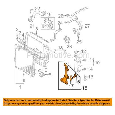 Aftermarket Replacement - RSP-1875 2001-2006 BMW X5 (3.0 Liter V6) (with Automatic Transmission) Front Radiator Support Coolant Reservoir Mount Bracket Made of Plastic - Image 3