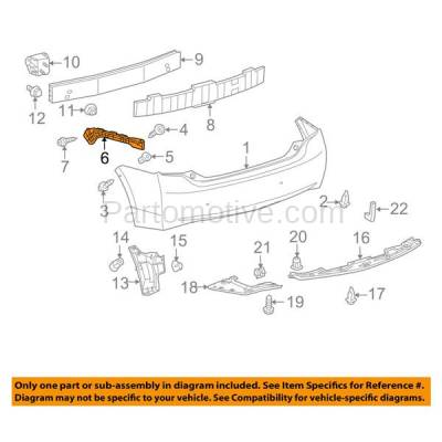 Aftermarket Replacement - BRT-1178RR 10-15 Prius & Prius Plug-In Rear Bumper Cover Face Bar Retainer Mounting Reinforcement Brace Support Bracket Right Passenger Side - Image 3