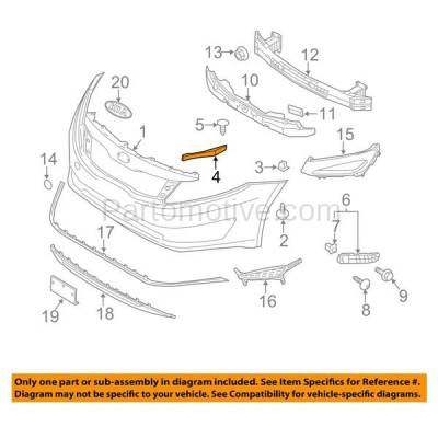 Aftermarket Replacement - BRT-1072FL 11-13 Optima Front Bumper Cover Face Bar Stiffener Retainer Mounting Brace Support Left Driver Side - Image 3