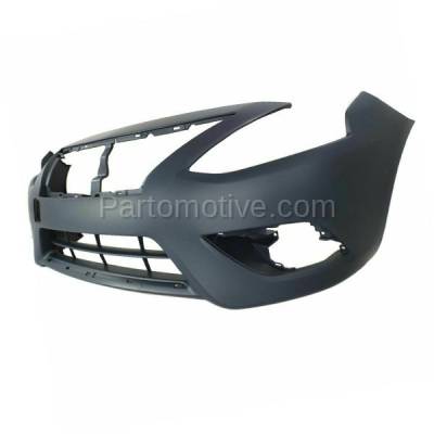 Aftermarket Replacement - BUC-3015F Front Bumper Cover Facial Assembly Primed Fits Versa Sedan NI1000300 FBM229KM1J - Image 2