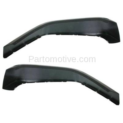 Aftermarket Replacement - FDF-1015L & FDF-1015R 2007-2018 Jeep Wrangler (3.6L & 3.8L Engine) Front Fender Flare Wheel Opening Molding Trim Arch Textured Black Plastic SET PAIR Left & Right Side - Image 2