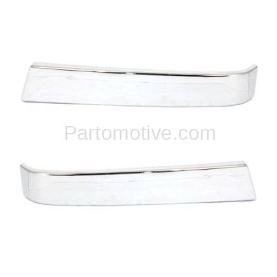 Aftermarket Replacement - GRT-1065L & GRT-1065R 03-07 Silverado Pickup Front Grille Trim Grill Molding Left Right Side SET PAIR - Image 1