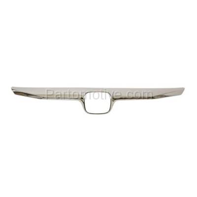 Aftermarket Replacement - GRT-1131 09 10 11 Civic Sedan Front Upper Grille Trim Grill Molding HO1210127 71122SNAA50 - Image 1