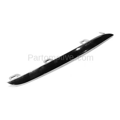 Aftermarket Replacement - GRT-1201R 2015-2018 Mercedes Benz C-Class C300/C400 Front Lower Grille Trim Grill Molding Garnish Right Passenger Side Chrome Made of Plastic - Image 2