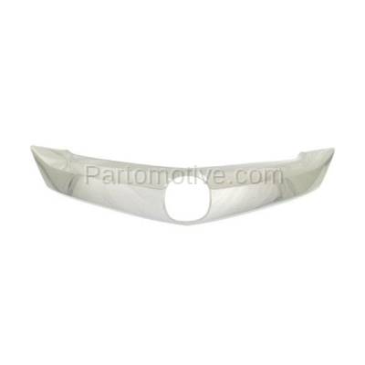 Aftermarket Replacement - GRT-1012 14-16 MDX Front Upper Grille Trim Grill Molding w/o Adaptive Cruise 75125TZ5A02 - Image 1
