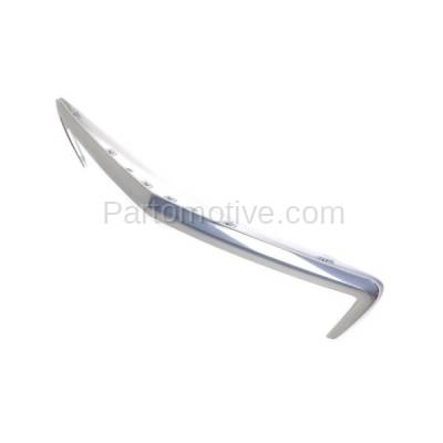 Aftermarket Replacement - GRT-1054 13-14 ATS Sedan Front Upper Grille Trim Grill Molding Chrome GM1210121 22787973 - Image 2
