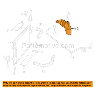 Aftermarket Replacement - CTR-1057 Challenger Charger 300 Coolant Recovery Reservoir Overflow Bottle Expansion Tank - Image 3