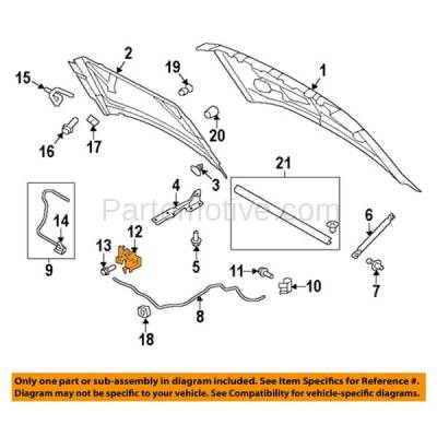 Aftermarket Replacement - HDL-1010 Fits 04-08 F150 Pickup Truck Front Hood Latch Lock Bracket FO1234113 4L3Z16700AB - Image 3