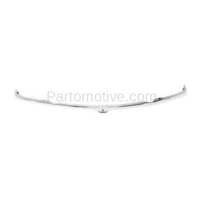 Aftermarket Replacement - GRT-1062 98-04 S10 Pickup Truck Front Grille Trim Grill Molding Chrome GM1216111 12470331 - Image 1