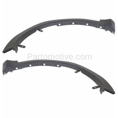 Aftermarket Replacement - FDF-1059L & FDF-1059R 2013-2015 Toyota RAV4 (USA Built) Front Fender Flare Wheel Opening Molding Trim Black Textured Plastic SET PAIR Left & Right Side - Image 2