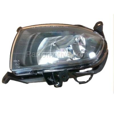 Aftermarket Replacement - FLT-1594R 2007-2009 Kia Spectra 2.0L (Sedan 4-Door) Front Driving Fog Lamp Light Assembly (with Bulb) with Chrome Housing Right Passenger Side - Image 2