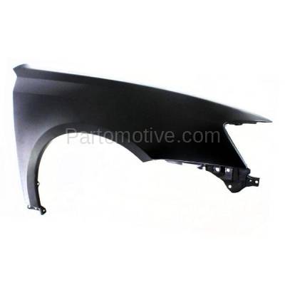 Aftermarket Replacement - FDR-1432RC CAPA 2005-2007 Subaru Legacy (2.5 Liter H4 Engine) Front Fender Quarter Panel (without Molding Holes) Primed Steel Right Passenger Side - Image 2