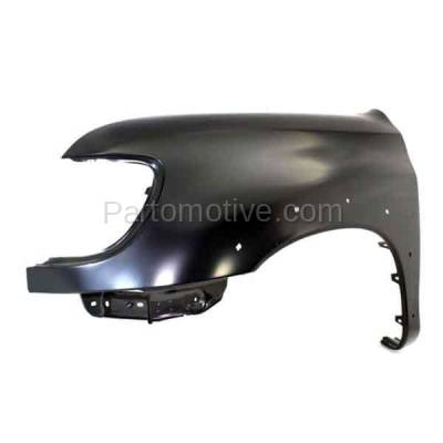 Aftermarket Replacement - FDR-1787LC CAPA 2000-2006 Toyota Tundra Pickup Truck (excluding Double Crew Cab) Front Fender (with Flare Holes) Primed Steel Left Driver Side - Image 2
