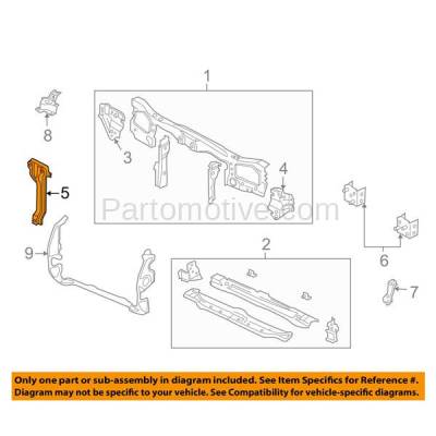 Aftermarket Replacement - RSP-1166 2005-2008 Ford Escape & Mercury Mariner (2.3 & 3.0 Liter) Front Center Radiator Support Hood Latch Support Bracket Primed Made of Steel - Image 3