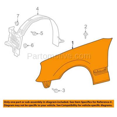 Aftermarket Replacement - FDR-1222R 2000-2003 Mercedes Benz E-Class E320 E430 (without AMG Styling Package) Front Fender Quarter Panel Primed Right Passenger Side - Image 3