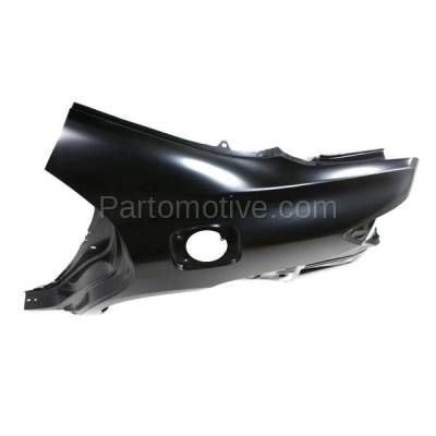 Aftermarket Replacement - FDR-1177L 2009-2013 Toyota Corolla (USA Built) Rear Fender Quarter Panel (with Holes for Vent Duct and Gas Door) Primed Steel Left Driver Side - Image 2