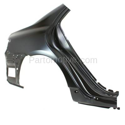 Aftermarket Replacement - FDR-1177R 2009-2013 Toyota Corolla (USA Built) Rear Fender Quarter Panel (with Vent Duct Hole) Primed Steel Right Passenger Side - Image 2