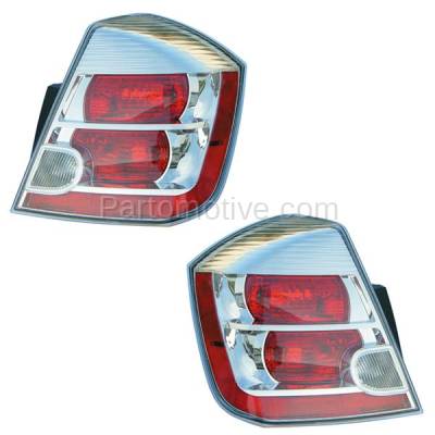 Aftermarket Auto Parts - TLT-1303LC & TLT-1303RC CAPA 07-09 Sentra 2.0L Taillight Taillamp Brake Light Lamp Left & Right Set PAIR - Image 1