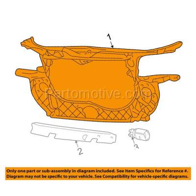 Aftermarket Replacement - RSP-1015 2002-2005 Audi A4 & A4 Quattro (Avant, Base) 3.0 Liter V6 (Sedan & Wagon) Front Radiator Support Core Assembly Panel Primed Plastic - Image 3