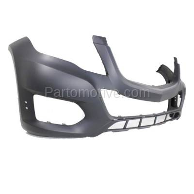 Aftermarket Replacement - BUC-3898FC CAPA 2013-2015 Mercedes-Benz GLK-Class (without AMG Styling Package) Front Bumper Cover Assembly with Parktronic System Primed - Image 2