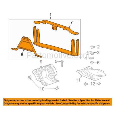 Aftermarket Replacement - RSP-1260 2010-2014 Cadillac Escalade/ESV/EXT & Chevy Avalanche/Suburban/Tahoe & GMC Yukon XL 1500/2500 Front Radiator Support Assembly Aluminum - Image 3