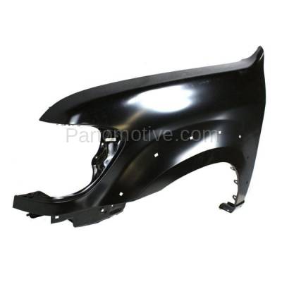 Aftermarket Replacement - FDR-1674LC CAPA 2005-2007 Toyota Sequoia & 2005-2006 Tundra Pickup Truck (Limited & SR5) Front Fender (with Flare Holes) Primed Steel Left Driver Side - Image 2